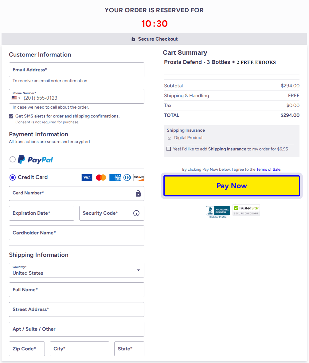 Prosta Defend Checkout